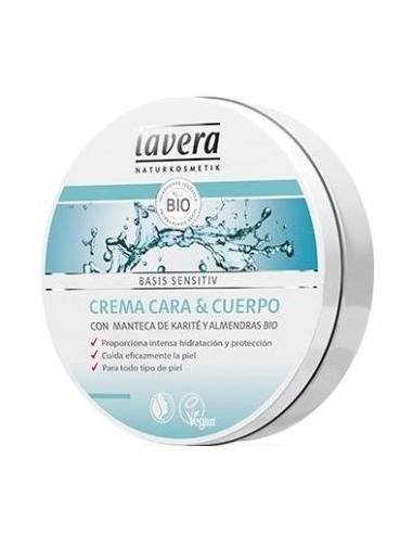 Crema Cara Y Cuerpo Basis Sensitiv 150Ml. de Lavera