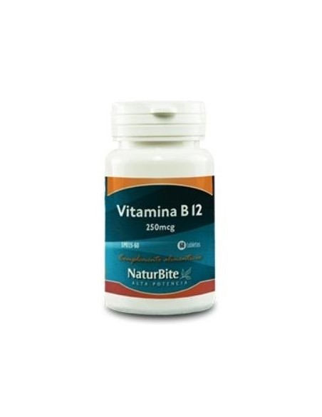 Vitamina B12 250Mcg. 60 Comprimidos de Naturbite
