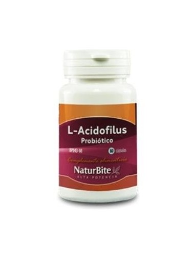 L-Acidophilus 500Millones Cfu 60 Comprimidos de Naturbite