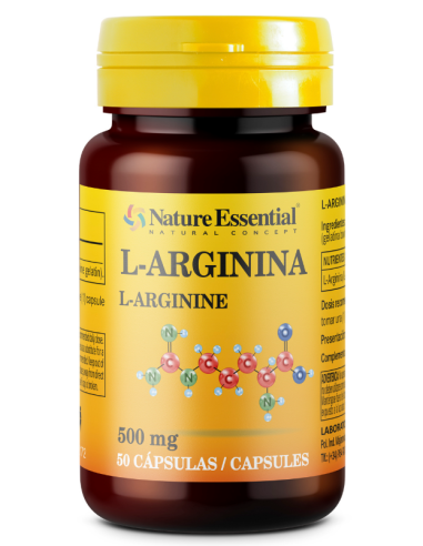 L-arginina 500 mg. 50 capsulas