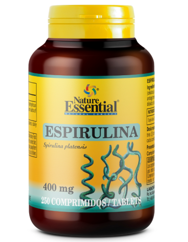 Espirulina 400 mg. 250 comprimidos