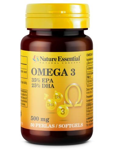 Omega-3 (EPA 35% / DHA 25%) 500 mg. 50 perlas