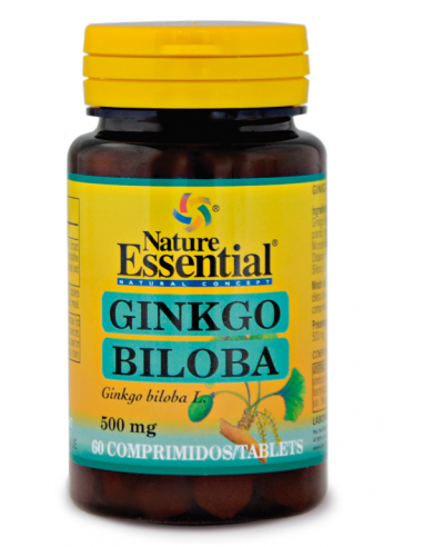 Ginkgo biloba 500 mg. 60 comprimidos