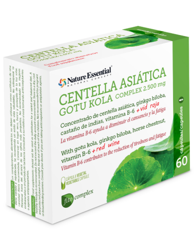 Centella asiatica (complex) 2500 mg.  de Nature Essential