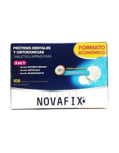 Novafix Tabletas Limpiadoras Antibacterias 108Ud. de Novafix