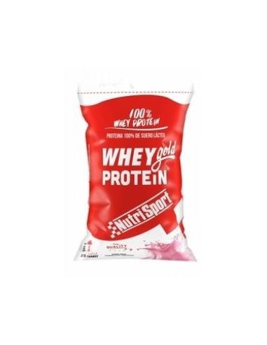 Whey Gold Protein Fresa Bolsa 500Gr. Nutrisport