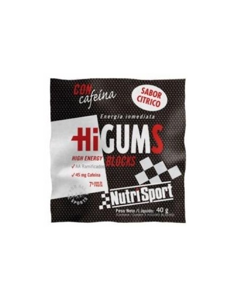 Higums Sabor Citrico Con Cafeina Expositor 20Bolsa Nutrisport