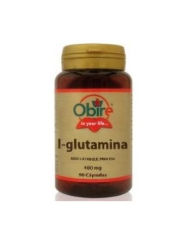 L-glutamina 400 mg. 90 capsulas de Obire
