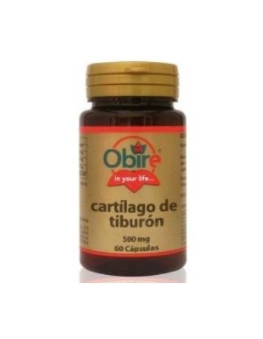 Cartilago de tiburon 500 mg. 60 capsulas de Obire