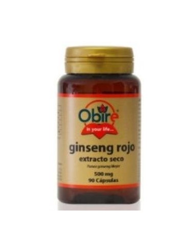 Ginseng rojo 500 mg. (ext. seco ) 90 capsulas de Obire