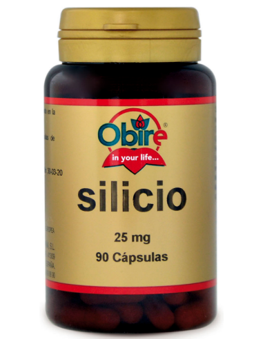 Silicio 25 mg. 90 capsulas de Obire
