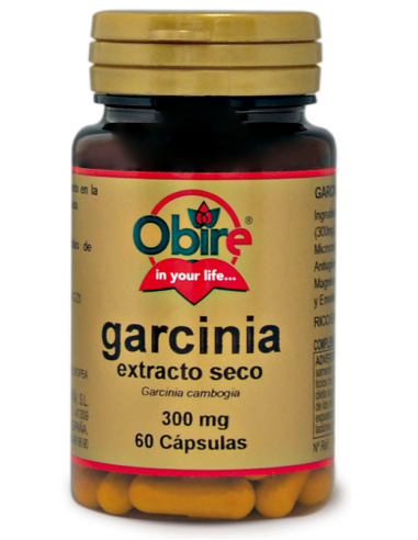 Garcinia cambogia 300 mg. (ext. seco 60 % HCA) 60 capsulas de Obire