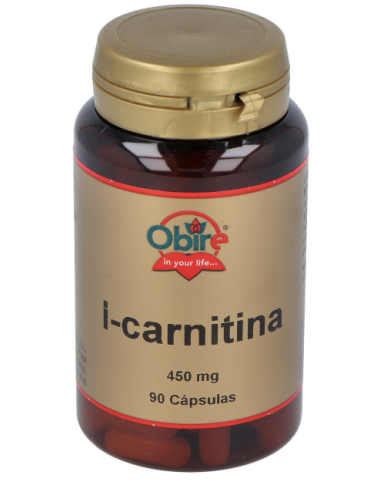 L-carnitina 450 mg. 90 capsulas de Obire