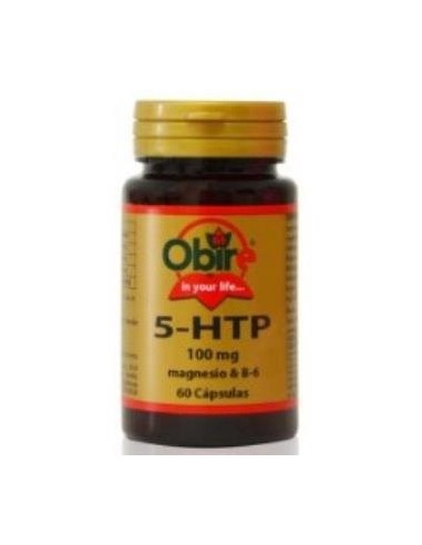 Griffonia 500 mg (5-HTP) + magnesio + B-6. 60 capsulas de Obire