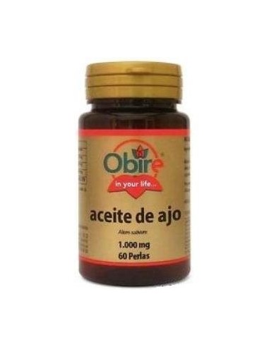 Aceite de ajo 1000 mg. 60 perlas de Obire