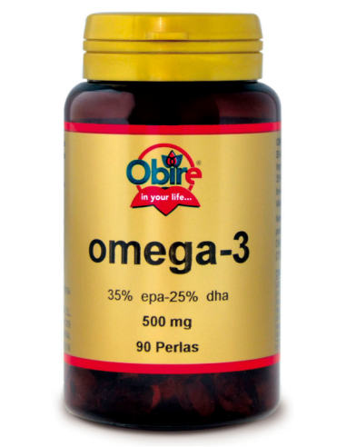 Omega-3 35%-25% 500 mg. 90 perlas de Obire