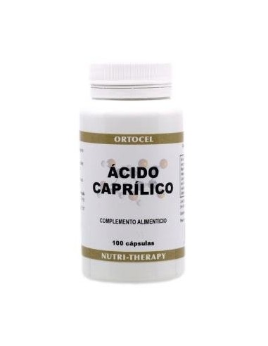 Acido Caprilico 600Miligramos 100 Cápsulas  Ortocel Nutri-Therapy