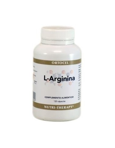 L-Arginina 500Miligramos 120 Cápsulas  Ortocel Nutri-Therapy