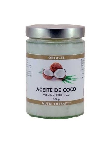 Aceite De Coco Bio 500 Gramos Ortocel Nutri-Therapy