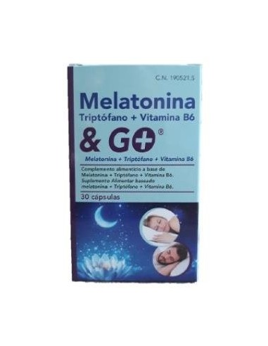 Melatonina + Triptofano + Vit. B6 30 Cápsulas  Pharma & Go