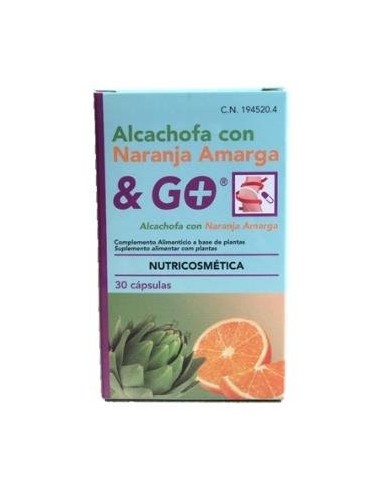 Alcachofa Con Naranja Amarga 30 Cápsulas  Pharma & Go