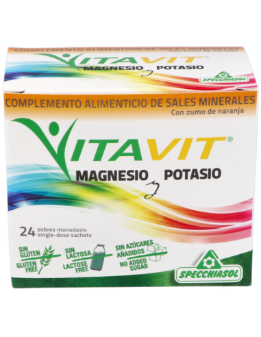 Vitavit (Mg + K) 24 Sobres Sabor Naranja Specchiasol