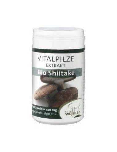 Shiitake Bio 60 Cápsulas  Pilze Wolhrab