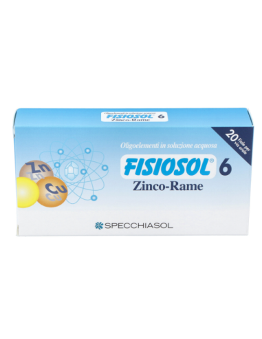 Fisiosol 6 (Zn Cu)  20 Viales/2 Ml  Specchiasol
