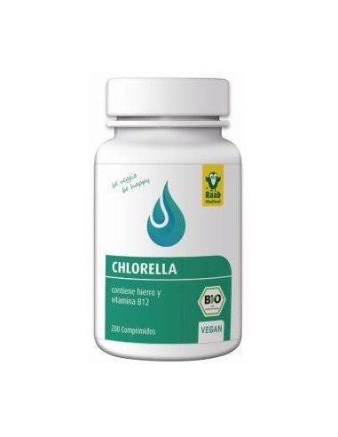Alga Chlorella 200 Comprimidos Bio Sg  Vegan Raab Vitalfood