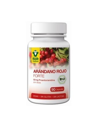 Arandano Rojo Forte 90 Cápsulas  Bio Sg Vegan Raab Vitalfood