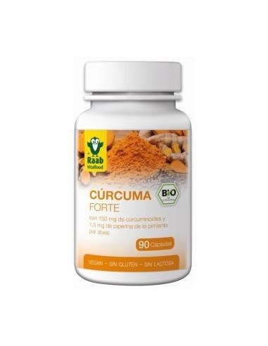 Curcuma Extracto 90 Cápsulas  Bio Sg Vegan Raab Vitalfood