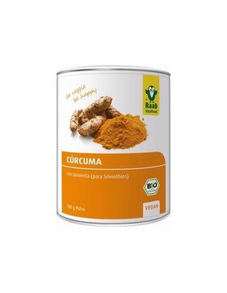 Curcuma Con Pimienta Polvo 100 Gramos Bio Sg Vegan Raab Vitalfood