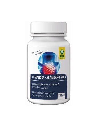 D-Mannose - Arandano Rojo 24 Comprimidos Sg Vegan Raab Vitalfood