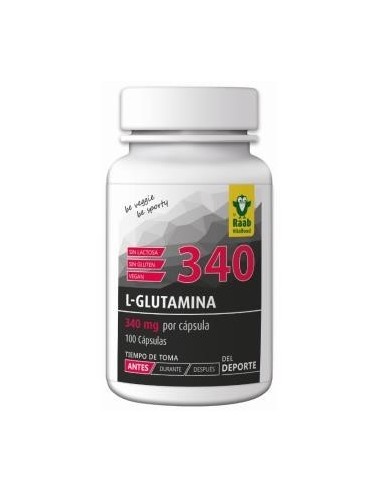 L-Glutamina Con Vitamina C 100 Cápsulas  Sg Vegan Raab Vitalfood