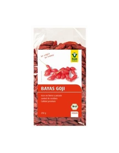 Goji Bayas 250 Gramos Bio Sg Vegan Raab Vitalfood