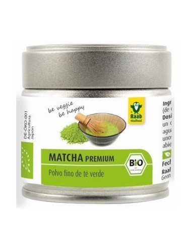 Matcha Te Verde Premium Polvo 30 Gramos Bio Sg Vegan Raab Vitalfood
