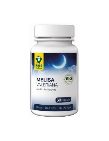 Melisa-Valeriana Con Lupulo 60 Cápsulas  Bio Sg Vegan Raab Vitalfood