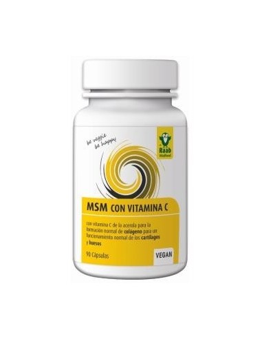 Msm Con Vitamina C 90 Cápsulas  Sg Vegan Raab Vitalfood