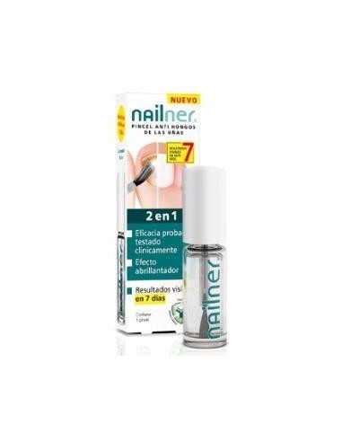 Nailner Pincel 2 En 1 Antihongos 5 Mililitros Nailner