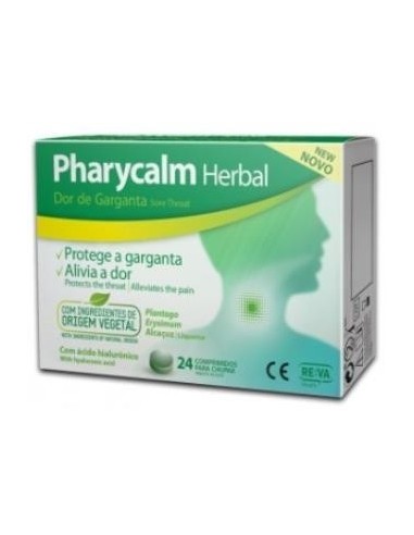 Pharycalm Herbal Dolor De Garganta 24 Comprimidos Reva