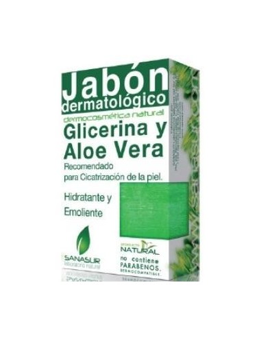 Jabon Glicerina Aloe Vera 100 Gramos Sanasur