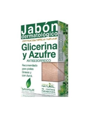 Jabon Glicerina Azufre 100 Gramos Sanasur