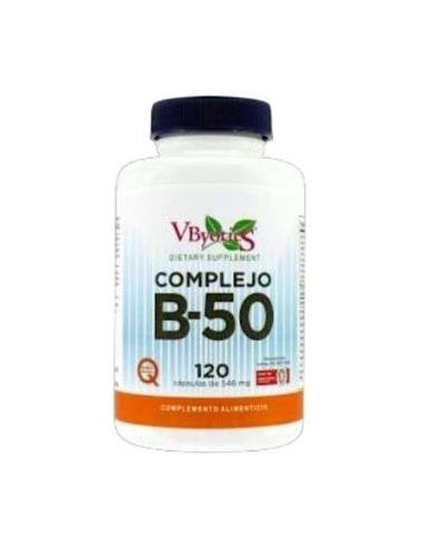 COMPLEJO B-50 120 Cápsulas Vegetales Vbyotics