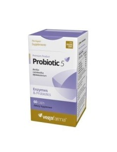 Probiotic 5 60 Cápsulas  Vegafarma