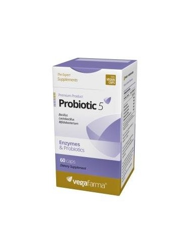 Probiotic 5 60 Cápsulas  Vegafarma