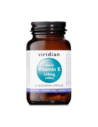 Vitamin E 330Miligramos Natural 30 Cápsulas Veg. Viridian