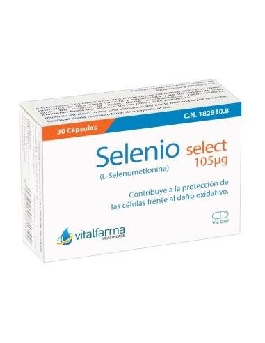 Selenio Selec 30 Cápsulas  Vitalfarma