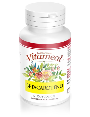 Betacaroteno 10000ui, 60 Caps. Gel  de Vitameal