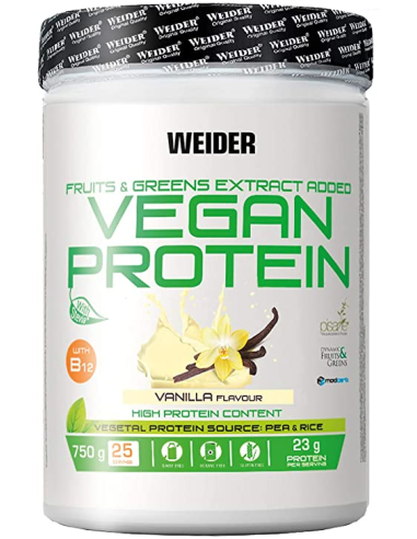 Vegan Protein Vainilla 540 G De Weider