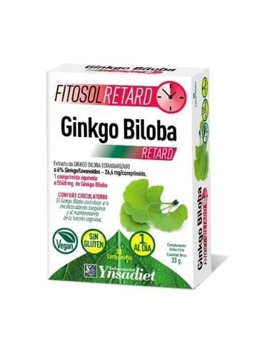 Fitosol Retard Ginkgo Biloba 30 Comprimidos Fitosol
